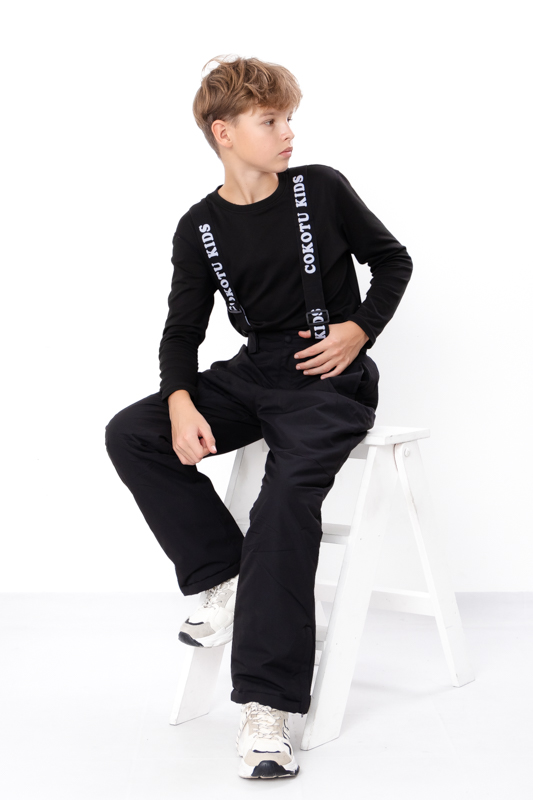 Зимові штани-напівкомбез юніор на флісі